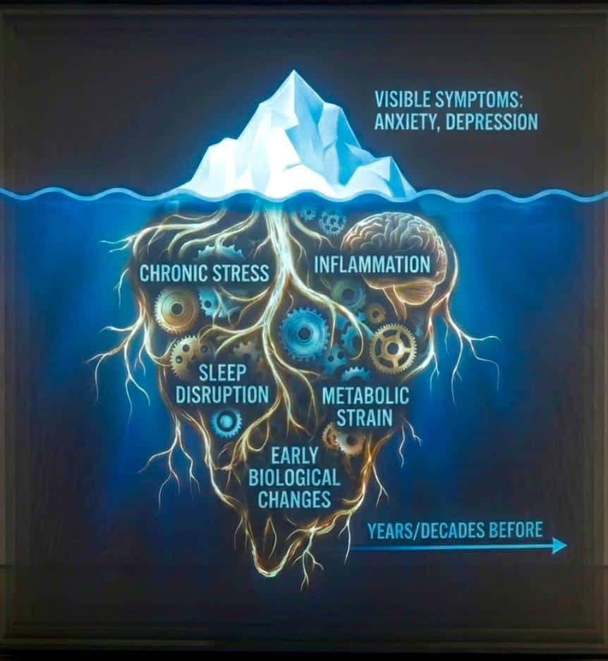 Mental Health Symptoms Often Appear Late. The Biology Starts Much Earlier.